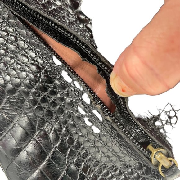 Moschino Alligator Kitten Buckle Accent Heeled Boots Size Euro 36, US 6.0 - Picture 9 of 13